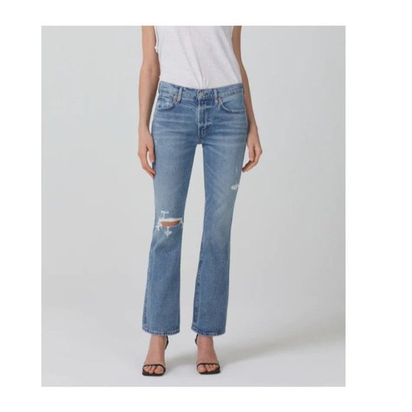Citizens of Humanity Emannuelle Jeans Mid Rise Slim Boot Cut Size 24 NEW!